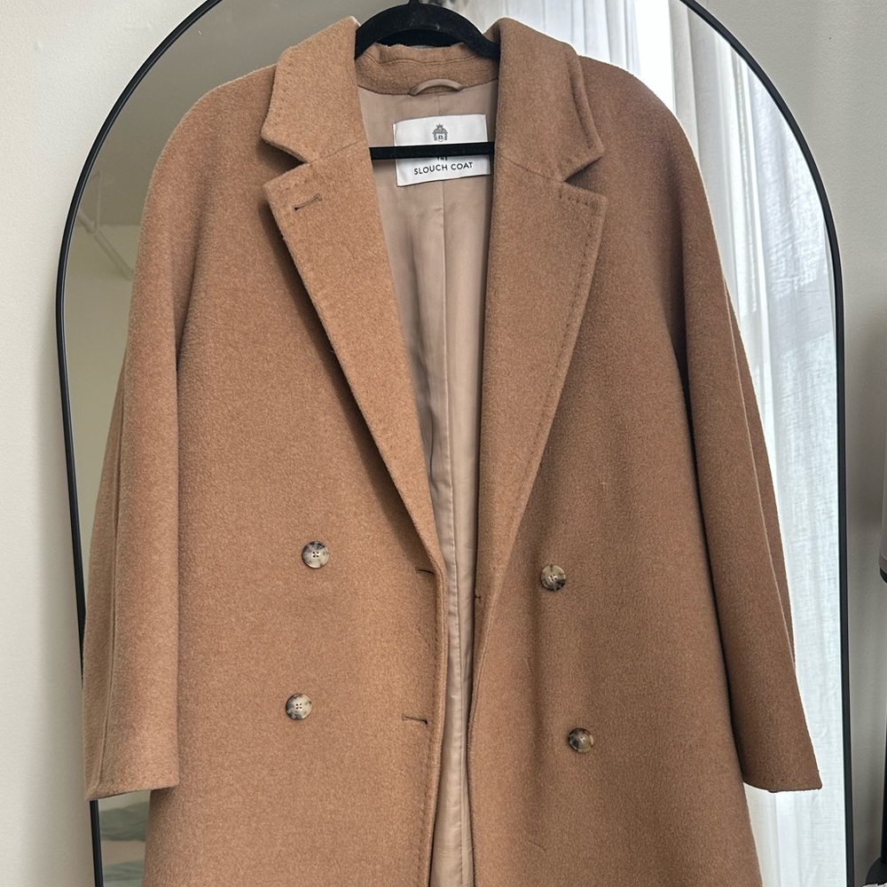 SOLD - Aritzia Babaton Slouch Wool Coat in caramel